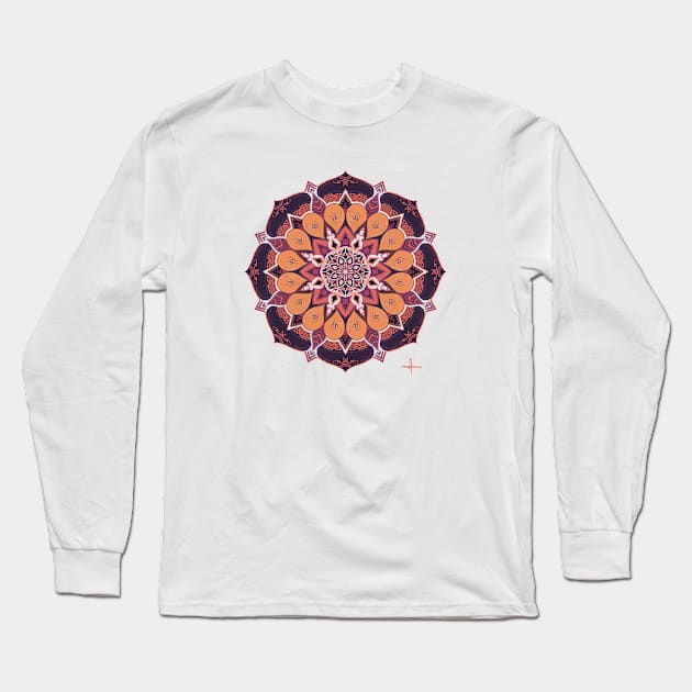 Mandala Ornamental Tribal Design Long Sleeve T-Shirt by EquilibriumArt